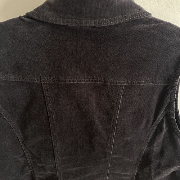 Liz & Me By Catherines Dark Gray Corduroy Vest‎ Size 0X 16W EUC Womens - Picture 5 of 5